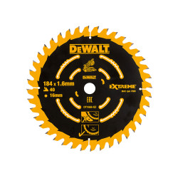 DEWALT DT1668-QZ Cordless Mitre Saw Blade For DCS365 184 x 16mm x 40T