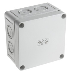 Puszka elektroinstalacyjna ścienna Poliwęglan 110 x 110 x 66mm Szary IP66 liczba otworów 7 Günther Spelsberg