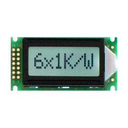 WYŚWIETLACZ LCD 1x6 B FHW BIG 6x1 CYRYLICA POZYTYW