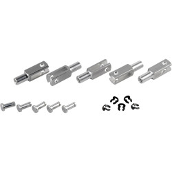 Modelcraft 10208 M3 Aluminium Locking Clevis Pack 5