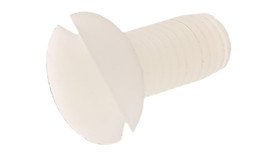 Śruby maszynowe M5 łeb z łbem stożkowym Nylon długość 12.0mm skok 0.80mm