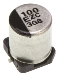 Kondensator 100μF ±20% 25V dc SMD 30mΩ Panasonic