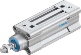 Siłownik pneumatyczny z tłoczyskiem skok: 30mm Festo Ø 32mm dwustronnego działania Action 175.1mm z amortyzacją