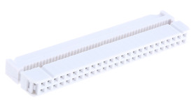 Złącze IDC 50-pinowe 2-rzędowe raster: 2.54mm Żeński Montaż na kablu RS PRO