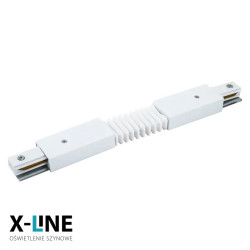 Złączka elastyczna do szyny, biała