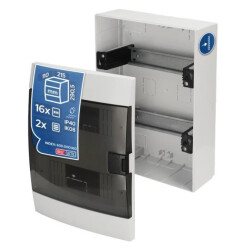 Rozdzielnica natynkowa 16-modułowa 215x290,5x110mm biała dymna 600.000.160 HOROZ ELECTRIC