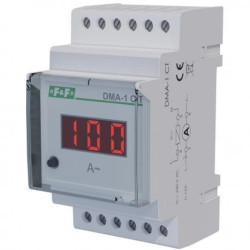 Wskaźnik wartości natężenia prądu, jednofazowy 5A, pomiar półprośredni, z programowalną przekładnią DMA-1-CT