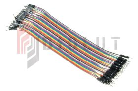 Przewody kable zworki męsko-męskie 40szt 20cm