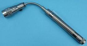 LATARKA TELESKOP.3xLED SILVER 4xLR44 55c