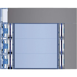 SFERA Plakietka modułu z 2x4 przyciskami 2x3 przyciski stalowoszara 352163