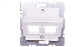 B.Kwadrat Płytka Czołowa Do 1 Lub 2 Modułów 1-Kr Reichleide-Massari Biały