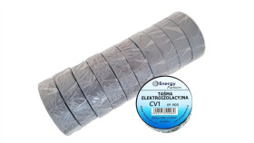 Taśma Elektroizolacyjna Pcw (Zestaw 10 Rolek 19Mm X 20M X 0.13Mm) Szara -...