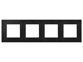 ARIA Ramka 4 poczwórna szczotkowany antracyt R-4UAC/64/25 OSPEL