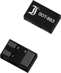 Bipolar junction transistor, NPN, 100 mA, 45 V, SMD, DFN1006-3, BC847BP