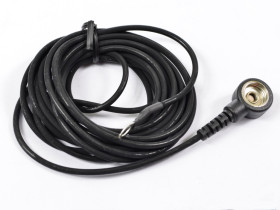 Przewód do maty ESD z zatrzaskiem i połączeniem oczkowym 2.95m