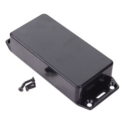 1591AFLBK Hammond Multipurpose Black FRABS Enclosure Flanged Lid 100 x 50 x 25mm