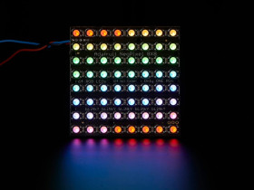 Adafruit NeoPixel NeoMatrix - 64 RGBW - Cool White (~6000K) [Discontinued]