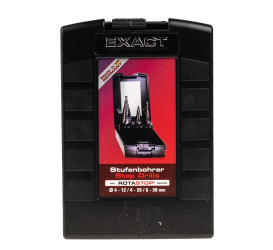 Zestaw wierteł EXACT Wiertło stopniowe HSS 3 szt.