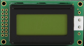 DEM 08202 SYH-LY LCD module, 2x8, H:5.0mm, ge/gn, w.Bel.