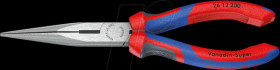 26 12 200 Snipe nose pliers, 200 mm, straight