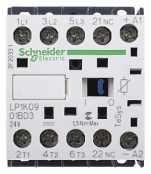Stycznik 24 V dc Schneider Electric styki: 3 9 A 3NO Śruba LP1K0901BD3