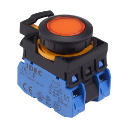 CW1L-A1E20Q4A Amber 24V illuminated Maintained Push Button Switch 2NO IP65 IDEC