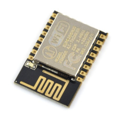 Moduł WiFi ESP-12E ESP8266 Black - 11 GPIO, ADC, PCB antena