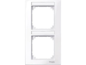 MERTEN M-PLAN Ramka 2 podwójna pionowa z polem opisowym biały active MTN513225 SCHNEIDER ELECTRIC