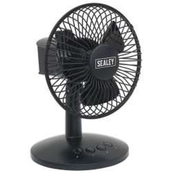 Sealey SFF6USB Oscillating USB Desk Fan 3-Speed 6&quot;