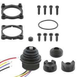 Joystick 2-osiowy Efekt Halla APEM IP67 Zamek