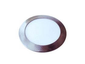 VT-2407SN 24W Panel LED obudowa: satynowa barwa: 6400K okrągła 6357 V-TAC