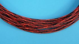 OPLOT 4-8mm POLIESTROWY CZARNO-CZERWON