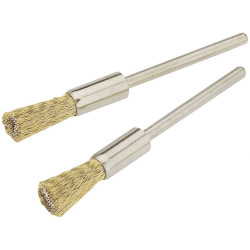 Proxxon 28 961 Micromot Brass Brushes Dia2.35mm for Metals &amp; Plastics
