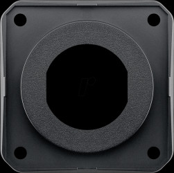 61657 Caravan mounting plate for Berker Integro socket, black