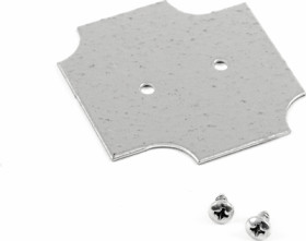 Mounting plate, steel, (L x W) 55.96 x 55.96 mm, gray, for series 1554/1555, 1554BPL
