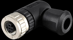 43-00098 SAL M12 x 1, 5-pin, socket, angled