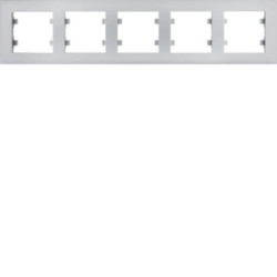 Lumina intense Ramka 5-krotna pozioma srebrna WL5752