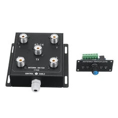 AT-14 4-drożny przełącznik antenowy zdalnego sterowania Wygodne przełączanie 1,8 MHz-60 MHz 500 W PEP