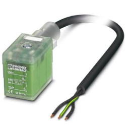 Phoenix Contact 1401350 Złącze męskie zaworowe z kablem formowanym SAC-3P- 3,0-PUR/BI-1L-R-ES, BI standard, styki: 3, 24