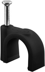 Obejma kablowa TechdatGeneralDiameterMET mm, czarny - średnica 12 mm