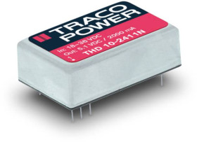 TracoPower THD 10-2423N Przetwornica DC/DC, do PCB 24 V/DC 15 V/DC, -15 V/DC 333 mA 10 W Ilość wyjść: 2 x Content 1 szt.