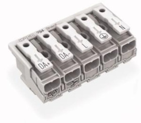 Złączka zasilająca 5-biegunowa bez styku PE Linect 294-8035 /250szt./