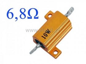 Rezystor drutowy 6.8 Ohm 10W radiator