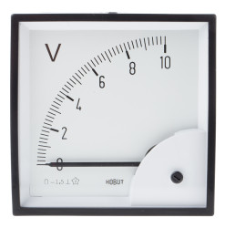 Woltomierz analogowy DC wycięcie: 92 x 92 mm HOBUT