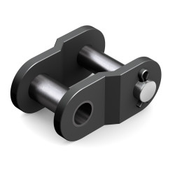 Ogniwo łańcucha rolkowego, typ: 35-1, połączenie: Łącze offsetowe, Stal węglowa