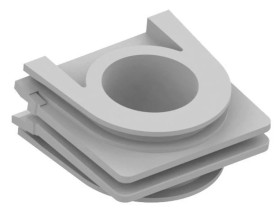 AQUANT 2K adapter do pionowego łączenia gniazd i łączników IP55 szary 5080-10