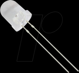 8034G3C-CSC-A LED 8mm, wired, green, 4800 mcd, 25°