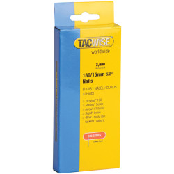 Tacwise 0359 180 18 Gauge 15mm Nails Pack 2000