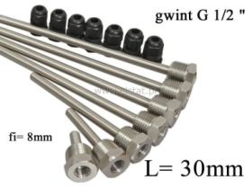 Osłona czujnika temp. z gwintem 1/2; 3cm