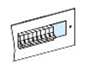 Zaślepki na płytę czołową modułową 4sztuk 90mm 46mm 03221 SCHNEIDER ELECTRIC